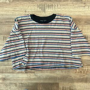 Striped crop top